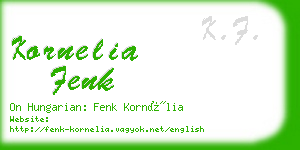 kornelia fenk business card